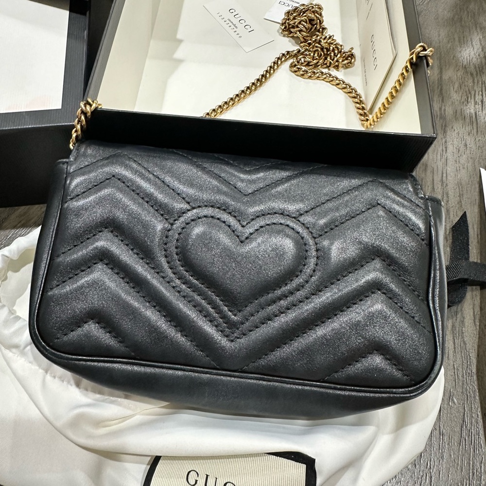 Gucci Marmont Matelasse leather super mimi bag, used, very good condition - Picture 4 of 8